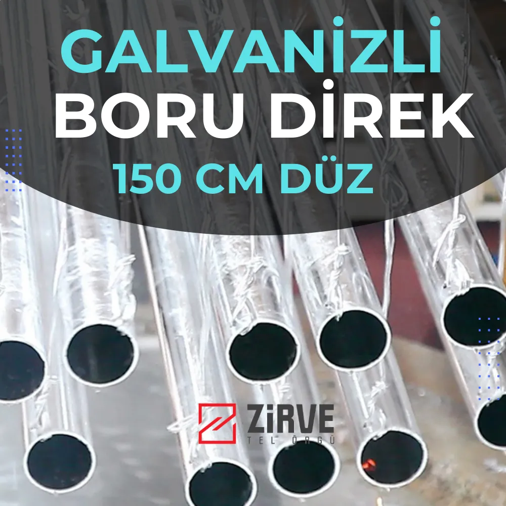 150 CM DÜZ Galvanizli Boru direk