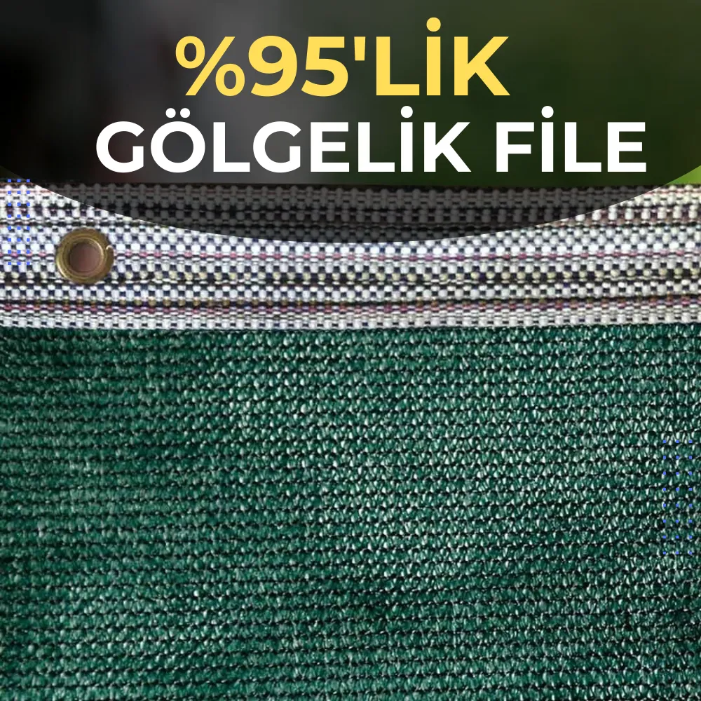 2x10 Metre Yeşil Gölgelik File